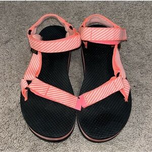 Tevas Platform Candy Stripe